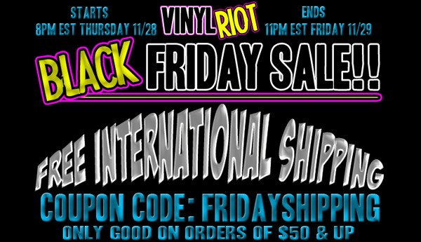 Black Friday Vinyl Riot Sale