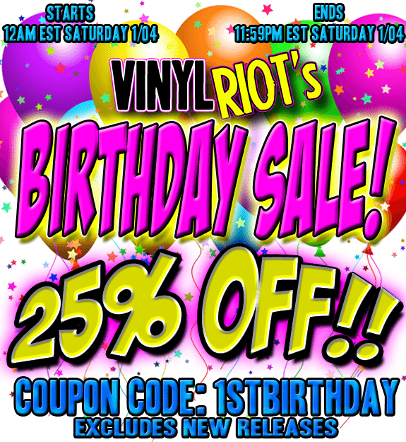 Happy Birthday Vinyl Riot Sale - 25% 1stbirthday