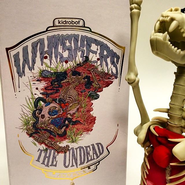 whiskers the undead by kidrobot x aesop rock