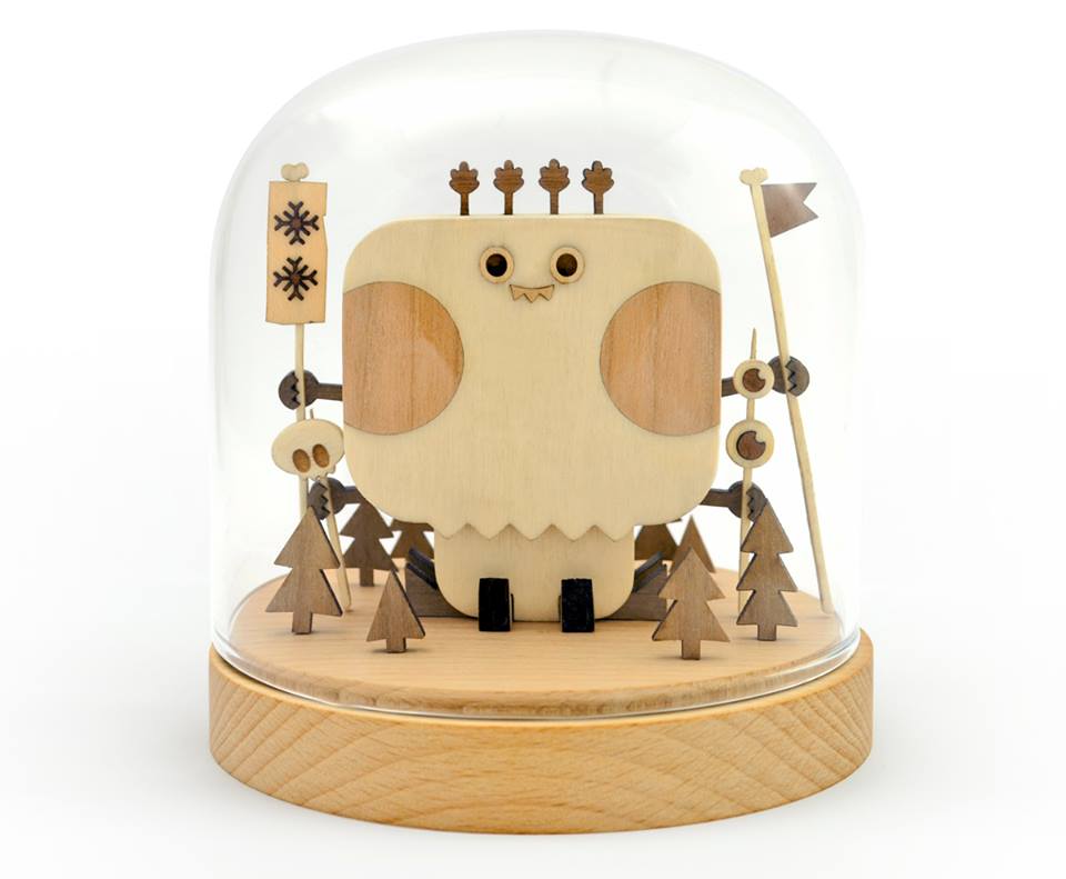 Tiny little Snow Shaman By TADO white monsters exhibition