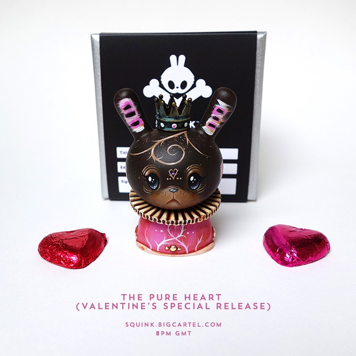 THE PURE HEART - CUSTOM 3 KIDROBOT DUNNY Squink