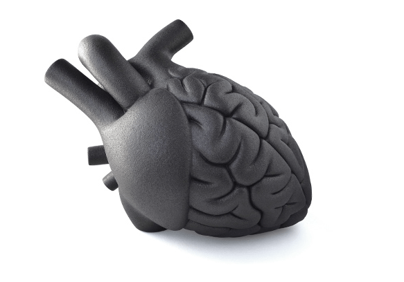 Graphite Brain Heart By Emilio Garcia