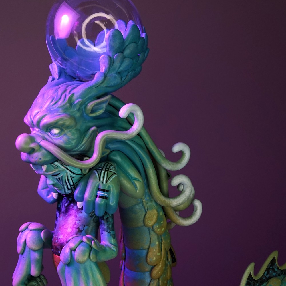 Jade Dragon Purple Sky By Masterful MD globe