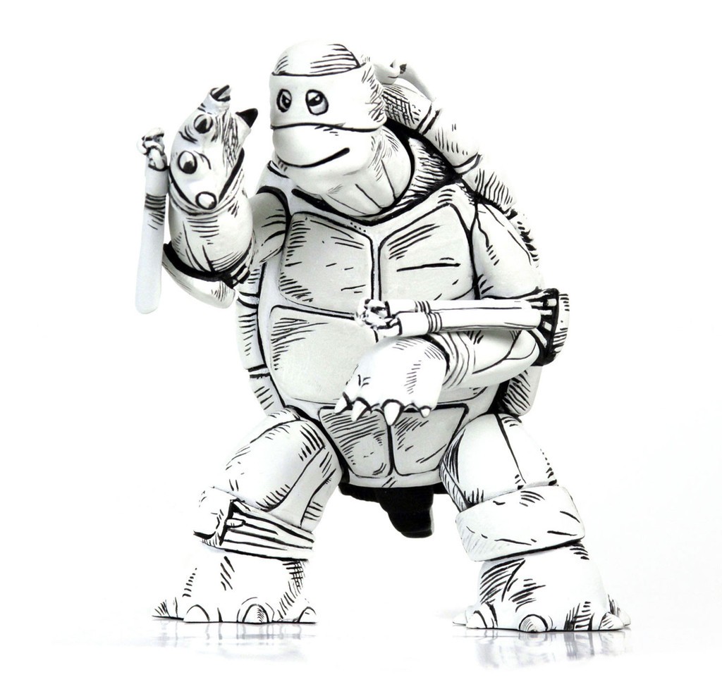 The First Turtle Figure B&W Version By Mondo