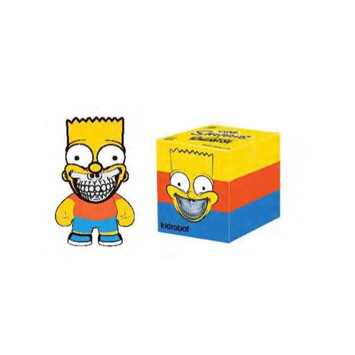 Kidrobot x The Simpsons Ron English Homer Grinn Grin 3 Inch Vinyl Figure NEW W@W 