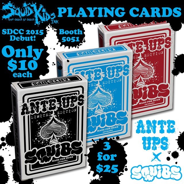 Squidkid ink Ante ups squibs SDCC cards