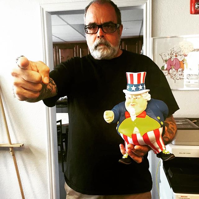 Kozik's in the office this week and he has a message for you kozik uncle scam popaganda kidrobot