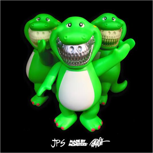 Ron English x Made by Monsters JPS Bubble B-Rex Grin Player 1 A B normal