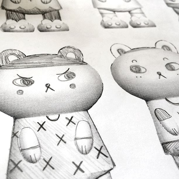 beadtime bears sketch designs andrea kang