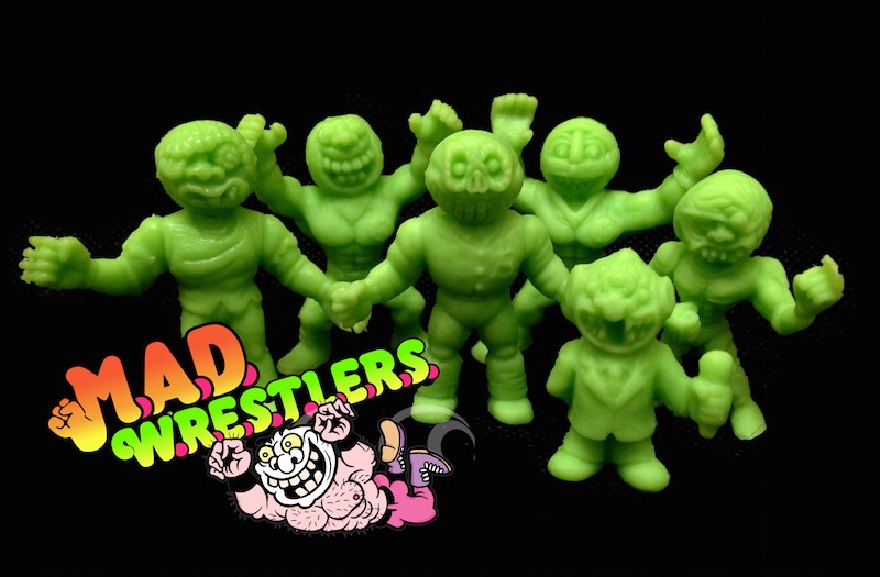 lime green mad The Mad Wrestler keshi from Monster Island x Disart ToyLabs Tru Tek