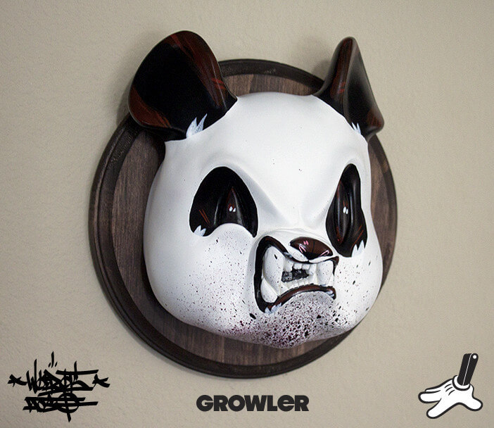 Growler Panda Head by Woes x Silent Stage side