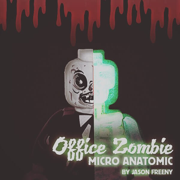 Office Zombie Mighty Jaxx Micro Anatomic by Jason Freeny minifig
