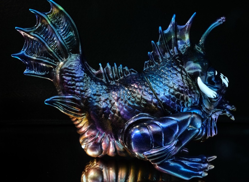 Biter Fish by Candie Bolton x Paul Kaiju close up