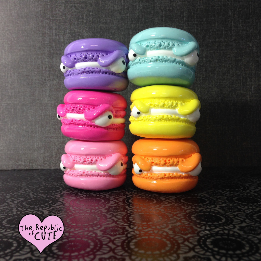 Grumpy Macarons by The Republic of Cute stacked