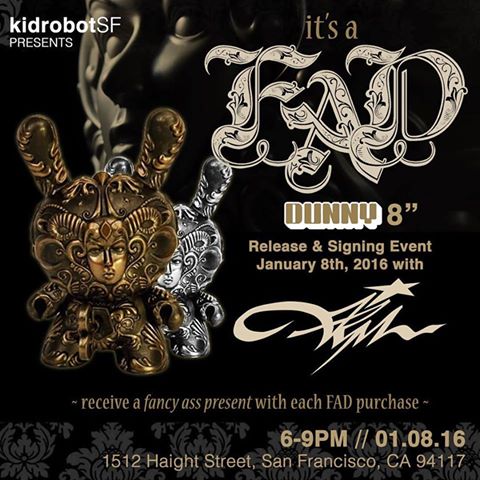Kidrobot its a FAD Dunny signing event with jryu art