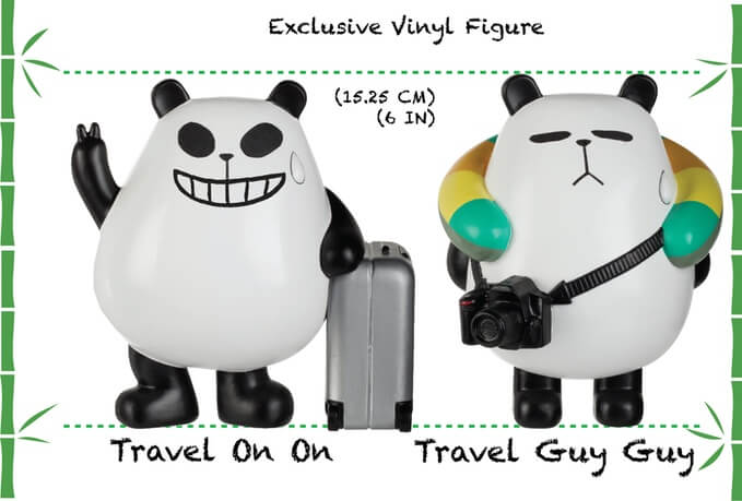 Panda-a-Panda World Tour Vinyl Toy and Stop Motion Animation by JazWings x Kickstarter vinyl figure travel