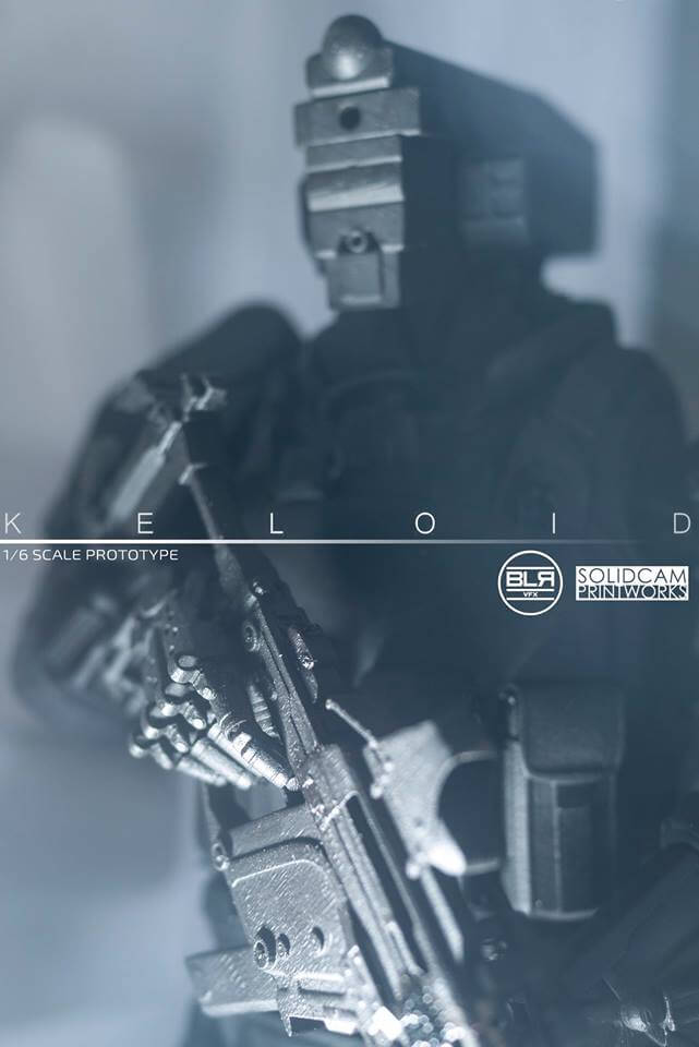 SWAT cop SolidCam Estudio VFX big lazy robot Keloid poster