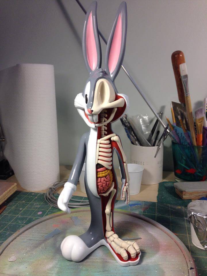 Anatomical Wabbit Bugs Bunny By Jason Freeny x Kidrobot x BigShot ToyWorks x WB