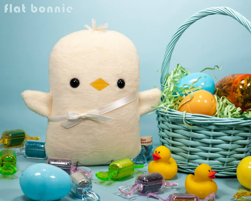 Easter-Bunny-Flat-Bonnie-Adopt-A-Plush-Baby-Chick