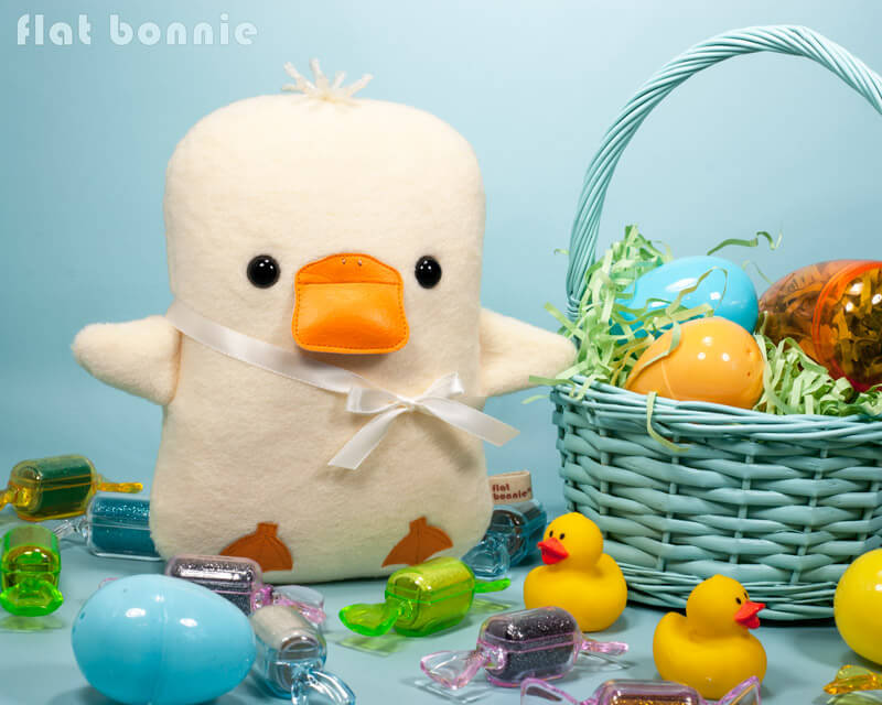 Easter-Bunny-Flat-Bonnie-Adopt-A-Plush-Baby-Duck