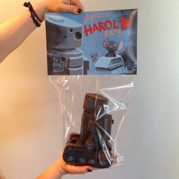 Flightless Harold and Bats By Amanda Visell x Ashley Wood 3A bag