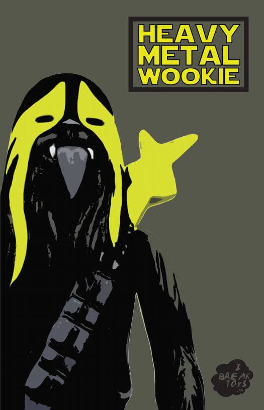 Heavy Metal Wookie Yellow Edition print