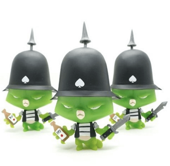 SATANS ACES IRONSIDE BATTALION Martian Toys Green Edition By Sam Fout X DUBOSEART