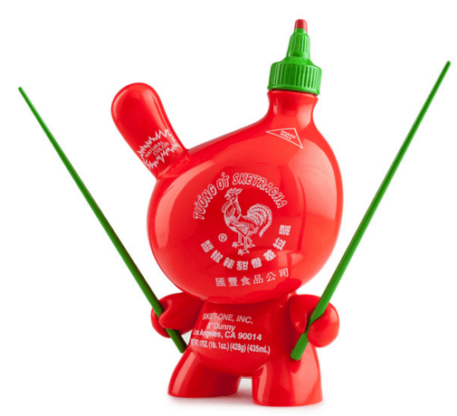 SKET ONE x Huy Fong Foods SKETRACHA KIDROBOT DUNNY 8 Inch AP RELEASE full