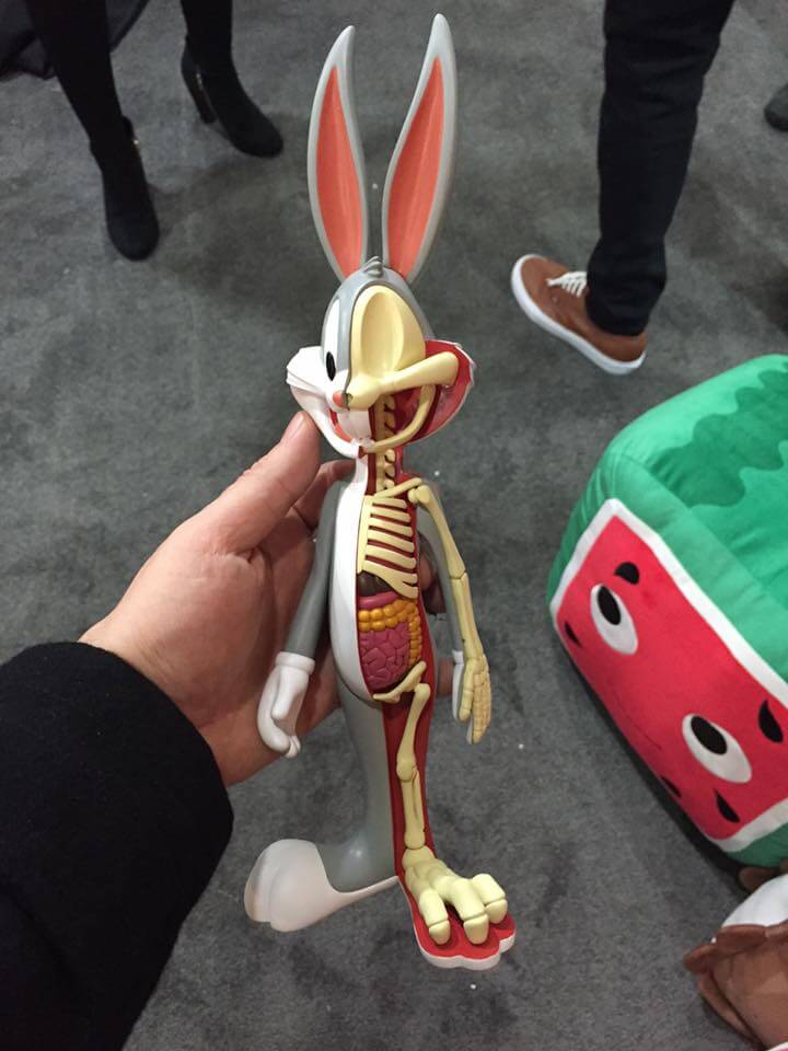  Wabbit Dissected figure at the KIDROBOT booth NYC Toy Fair 2016