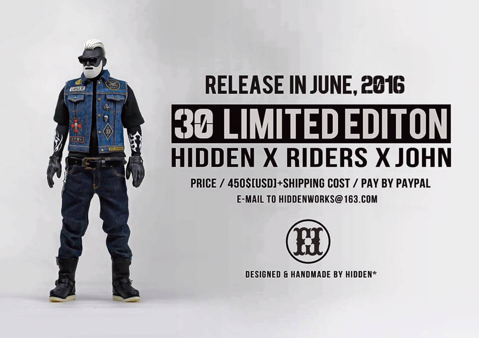 Hidden x Riders x John release action figure