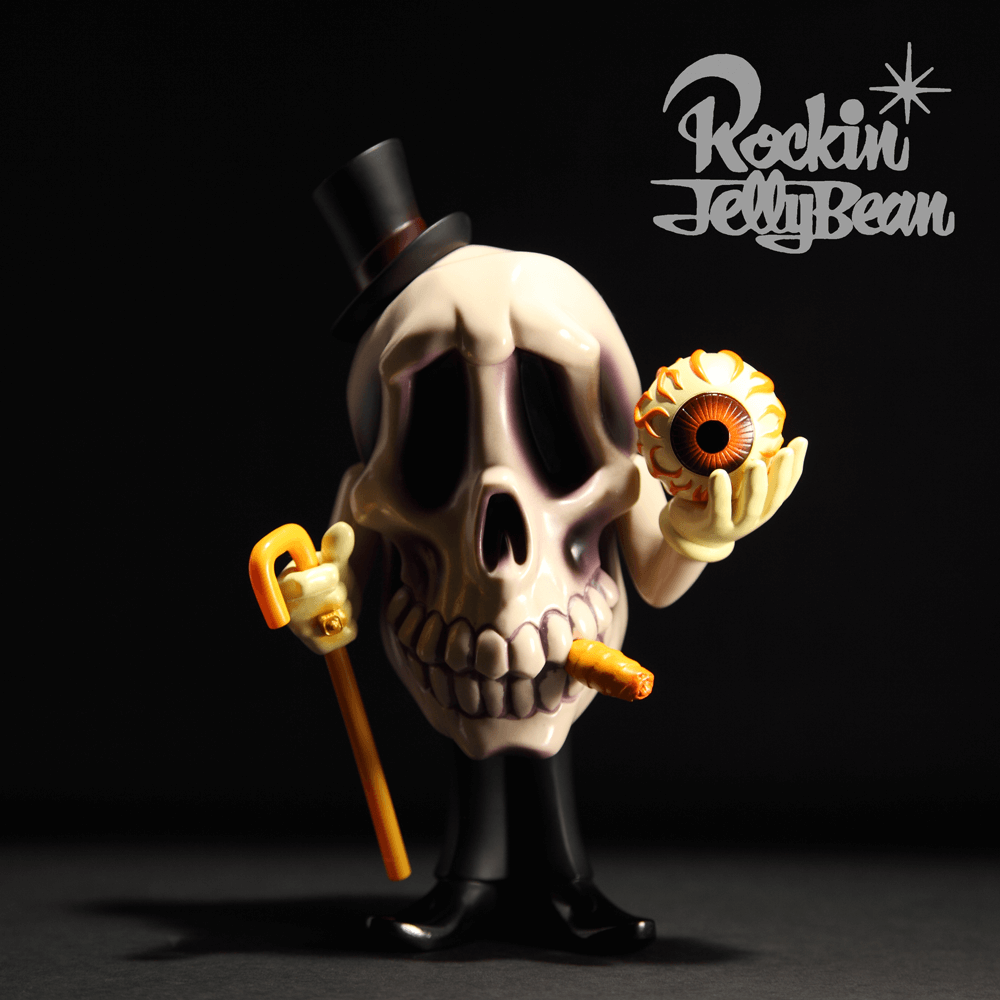 Mr DEATH 1st color Ver Freaky Monster Village series By Rockin Jelly Bean x Blackdots