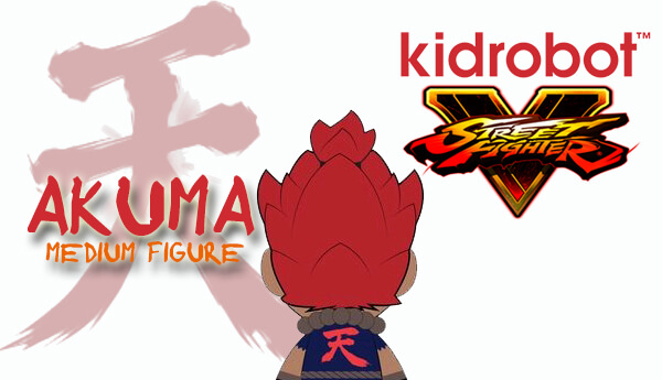 Kidrobot x Street Fighter V Akuma Medium Vinyl Figure - The Toy