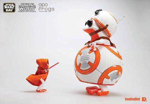 Be the force star wars APO Frogs by Twelvedot