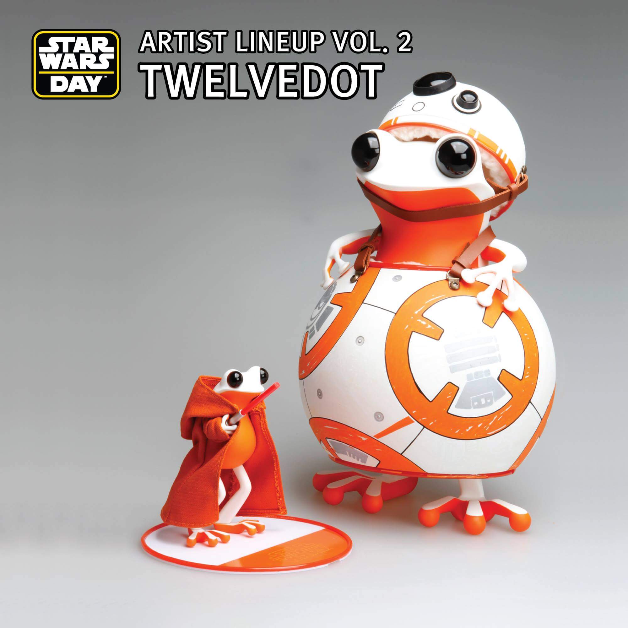 Be the force star wars APO Frogs by Twelvedot Star wars day BB8 Jedi