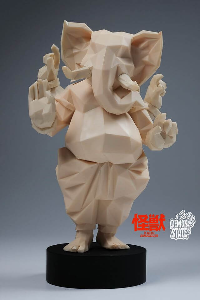 Lowpoly Ganesha By Kaiju Smuggler x Demon State TTE 2016 white