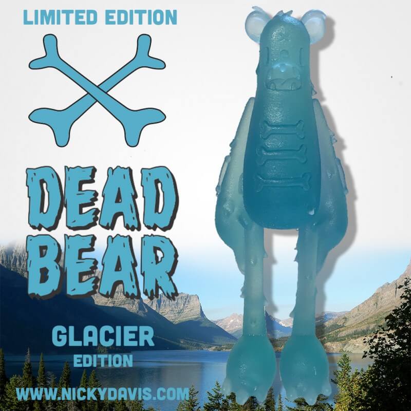 Nicky Davis -Dead Bear Limited 7inch Figure – Glacier Color Way