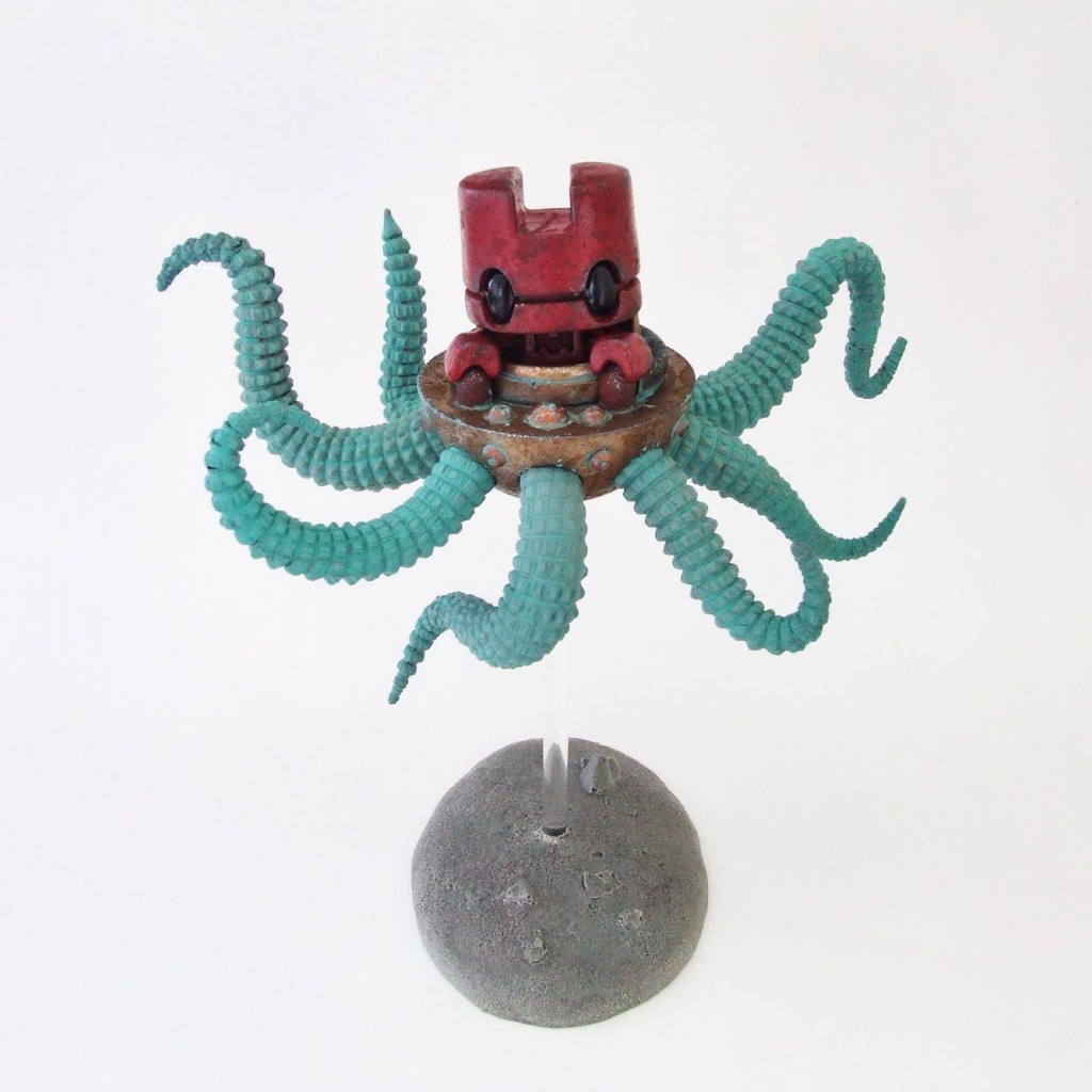 Octeapus custom, red pilot with green tentacles. Limited to 1, £50.