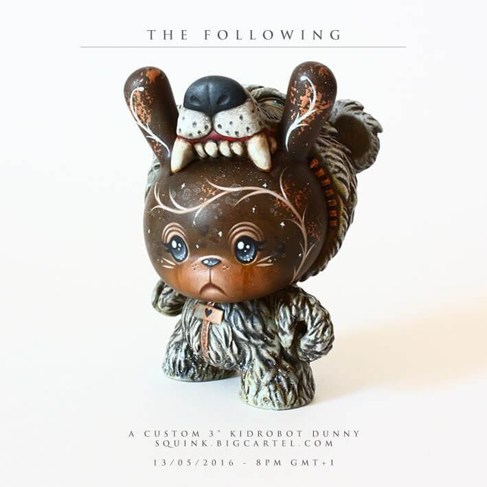 Squink's THE FOLLOWING - CUSTOM KIDROBOT DUNNY 1