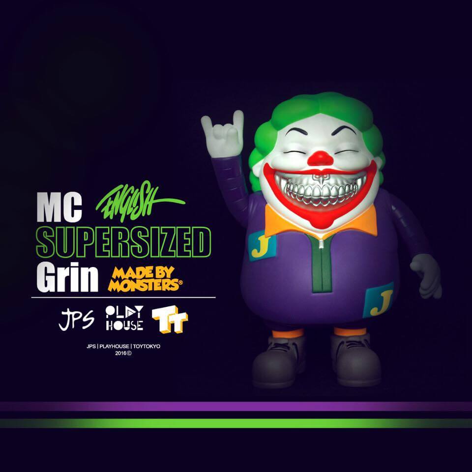 MC Joker Grin By Ron English X Madebymonsters X JPS full 2016 TTE