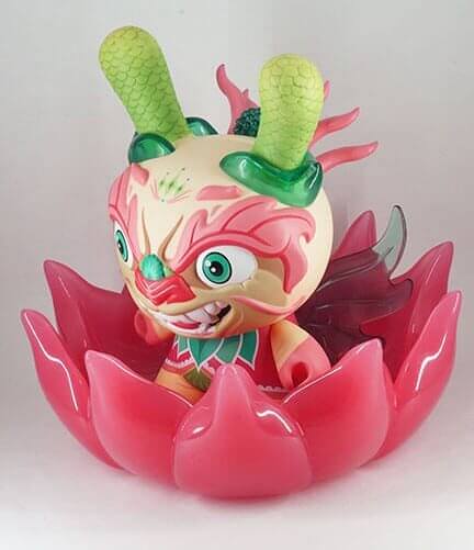 Scott tolleson x kidrobot Imperial Lotus Dragon Dunny Artist Proofs side