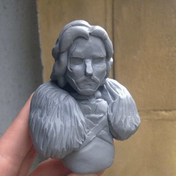 Jon Snow by whereschappel resin toy