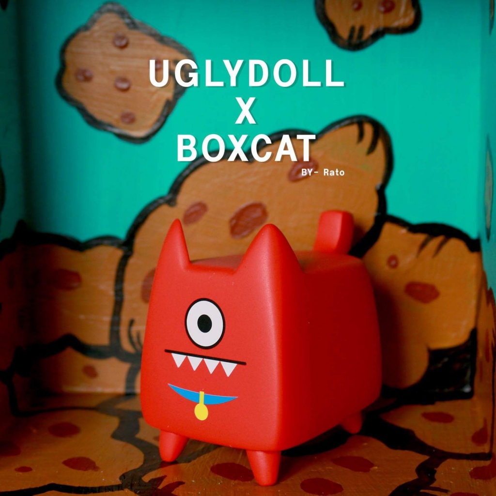 BOXCAT Ugly Cat by Rato Kim x UGLYDOLL red