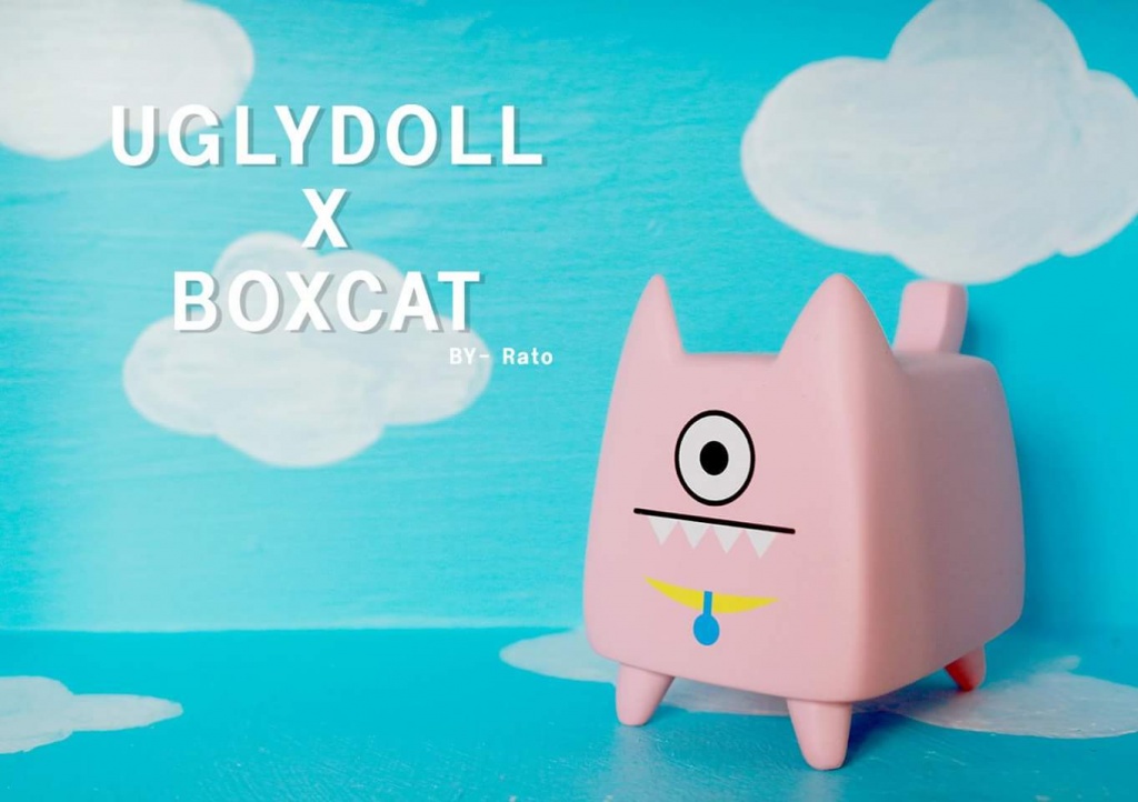 BOXCAT Ugly Cat by Rato Kim x UGLYDOLL white
