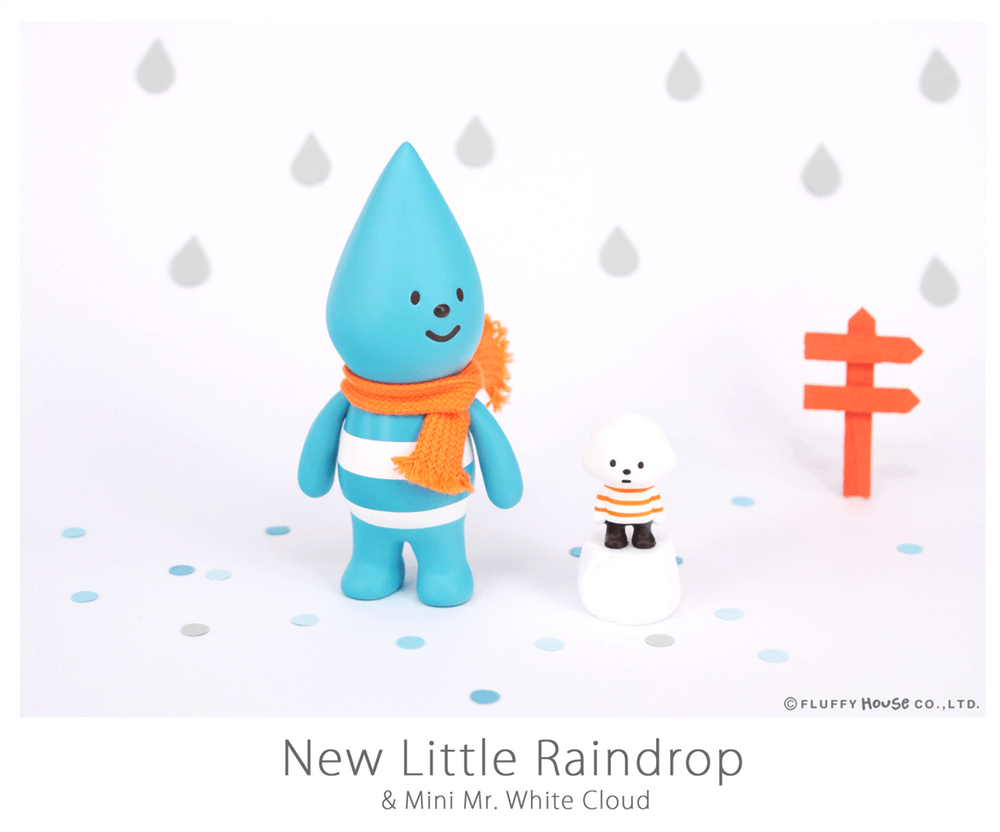 NEW Little Raindrop and Mini Mr White Cloud By Fluffy House