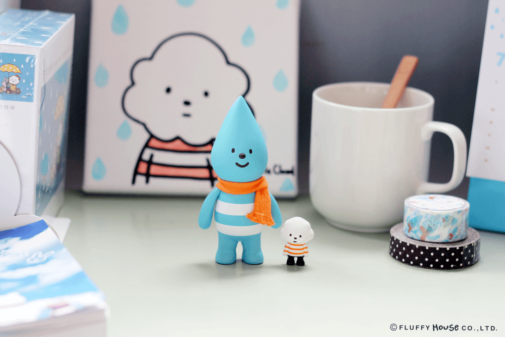 NEW Little Raindrop and Mini Mr White Cloud By Fluffy House 3