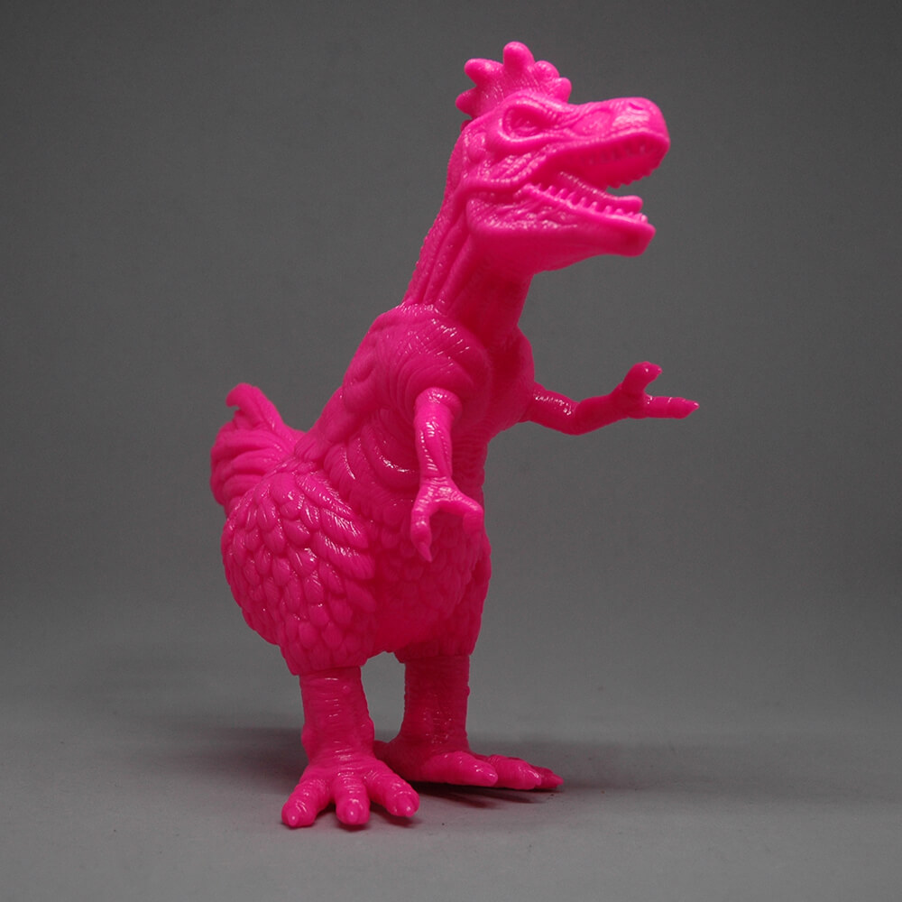 POULTRY REX By Ron English x Toy Art Gallery blank pink side