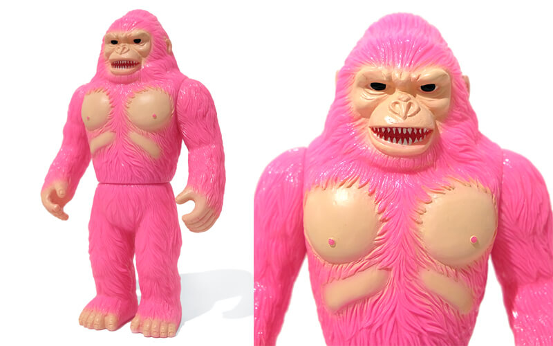 Pink Big Foot by Awesome Toy Pre Release Custom Sofubi / paint on Pink Vinyl - x3 available $145 (AUD)