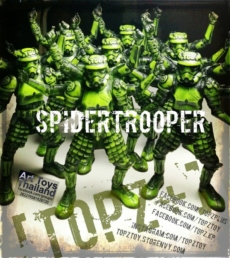 SpiderTrooper Discordia Green Exclusive By TOPZTOY x Discordia STAR WArs