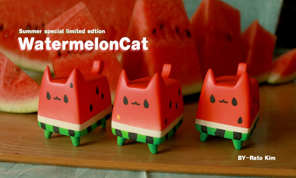 WatermelonCat By Rato Kim breadcat toy poster