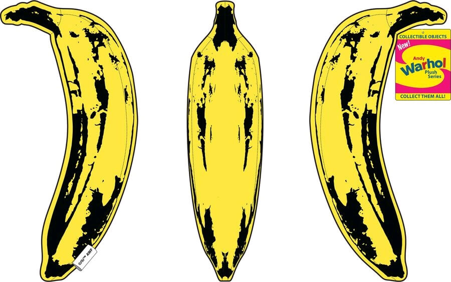 Andy Warhol  x Kidrobot  Banana 10 Medium Plush